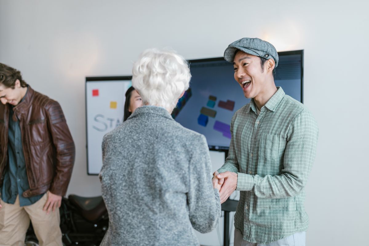 A warm introduction between potential collaborators